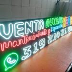 aviso exterior fabrica neon